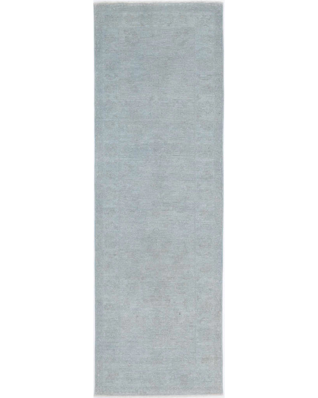 Overdye 2' 6" X 8' 3" Hand Knotted Wool Rug 2' 6" X 8' 3" (76 X 251) / Grey / Wool