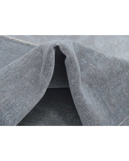 Overdye 2' 7" X 8' 3" Hand Knotted Wool Rug 2' 7" X 8' 3" (79 X 251) / Grey / Wool