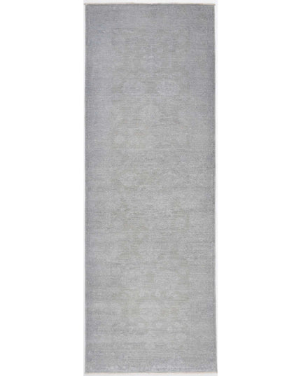 Overdye 2' 7" X 8' 3" Hand Knotted Wool Rug 2' 7" X 8' 3" (79 X 251) / Grey / Wool