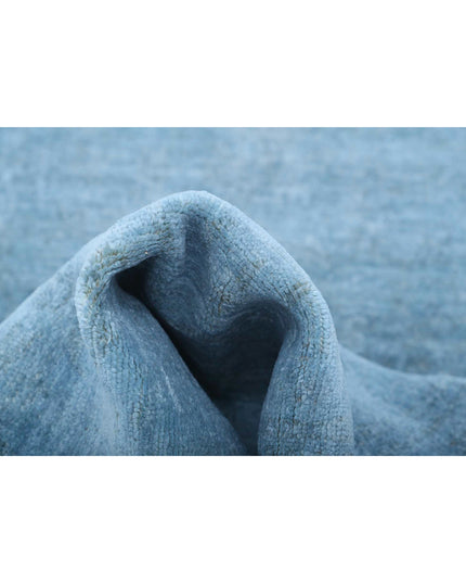 Overdye 2' 4" X 6' 9" Hand Knotted Wool Rug 2' 4" X 6' 9" (71 X 206) / Teal / Wool