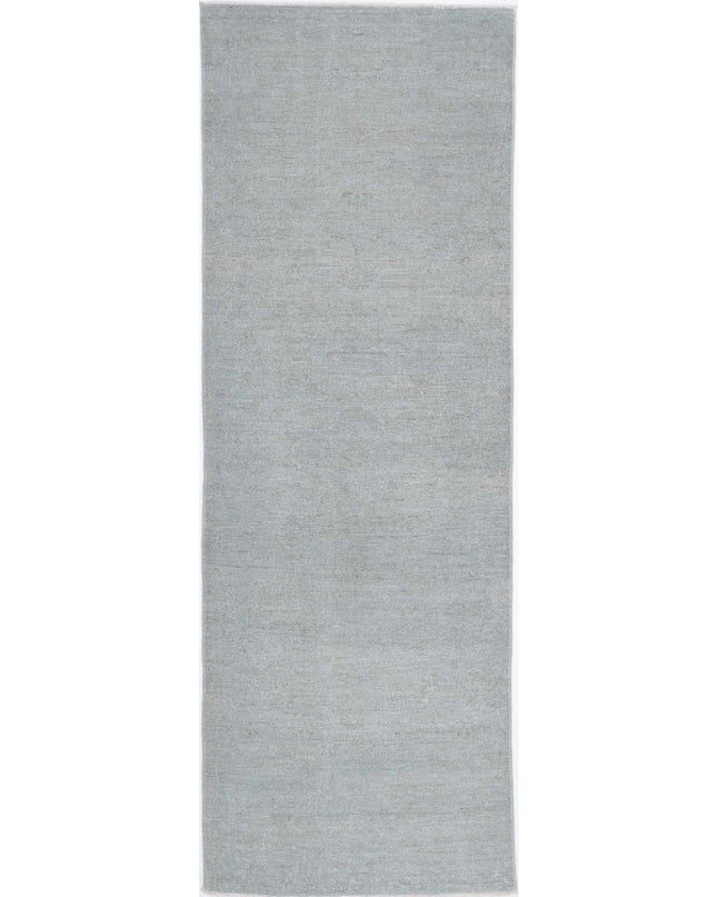Overdye 2' 8" X 8' 1" Hand Knotted Wool Rug 2' 8" X 8' 1" (81 X 246) / Grey / Wool