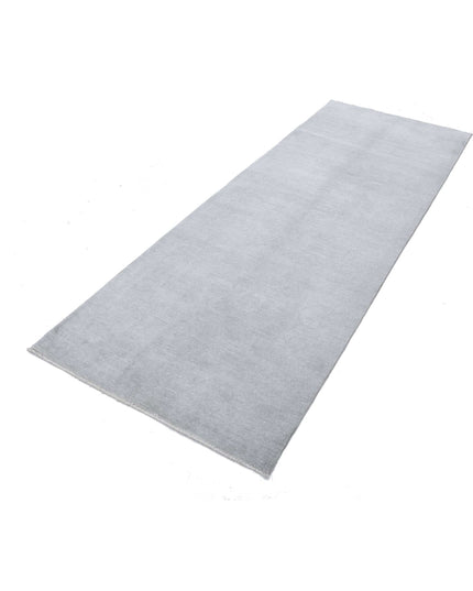 Overdye 3' 2" X 9' 0" Hand Knotted Wool Rug 3' 2" X 9' 0" (97 X 274) / Grey / Wool