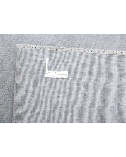 Overdye 3' 2" X 9' 0" Hand Knotted Wool Rug 3' 2" X 9' 0" (97 X 274) / Grey / Wool