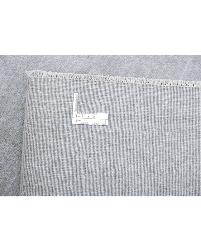 Overdye 3' 2" X 9' 0" Hand Knotted Wool Rug 3' 2" X 9' 0" (97 X 274) / Grey / Wool