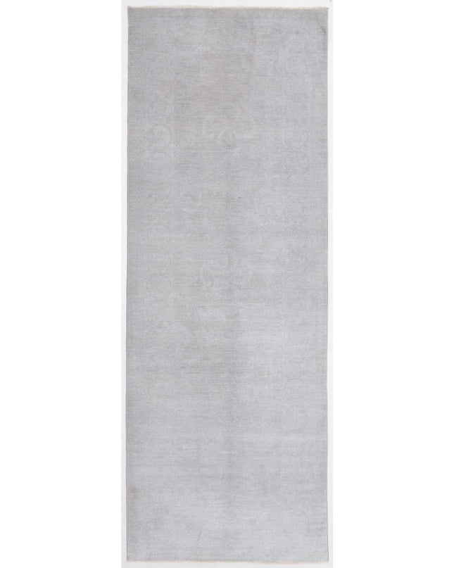 Overdye 3' 2" X 9' 0" Hand Knotted Wool Rug 3' 2" X 9' 0" (97 X 274) / Grey / Wool