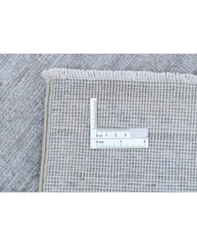 Overdye 2' 10" X 9' 9" Hand Knotted Wool Rug 2' 10" X 9' 9" (86 X 297) / Grey / Wool