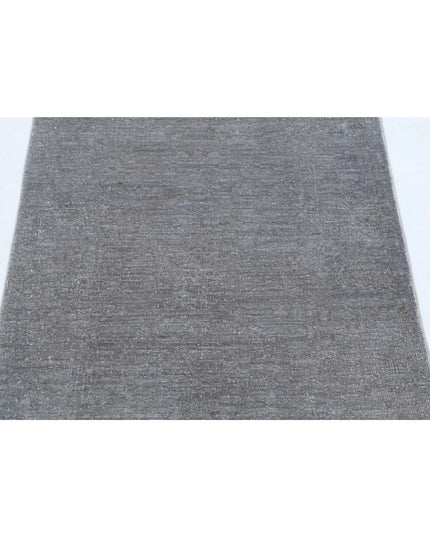 Overdye 2' 7" X 4' 0" Hand Knotted Wool Rug 2' 7" X 4' 0" (79 X 122) / Grey / Wool