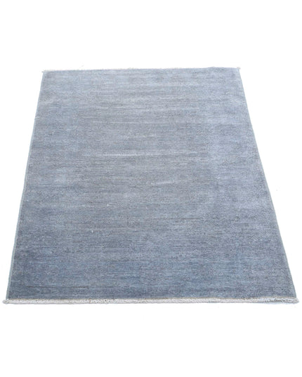 Overdye 2' 8" X 3' 11" Hand Knotted Wool Rug 2' 8" X 3' 11" (81 X 119) / Grey / Wool