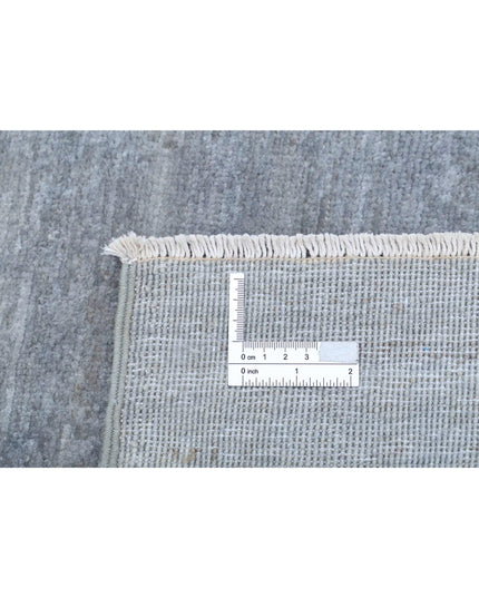 Overdye 2' 8" X 3' 11" Hand Knotted Wool Rug 2' 8" X 3' 11" (81 X 119) / Grey / Wool