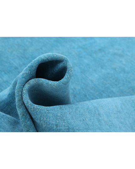 Overdye 8' 4" X 11' 9" Hand Knotted Wool Rug 8' 4" X 11' 9" (254 X 358) / Teal / Wool