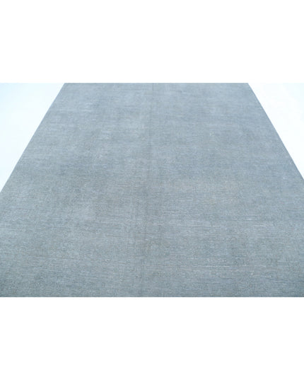 Overdye 8' 0" X 10' 9" Hand Knotted Wool Rug 8' 0" X 10' 9" (244 X 328) / Grey / Wool