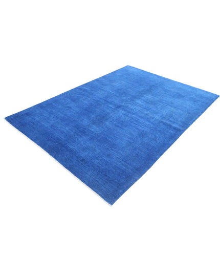 Overdye 5' 6" X 8' 0" Hand Knotted Wool Rug 5' 6" X 8' 0" (168 X 244) / Blue / Wool