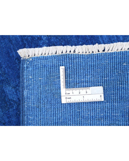 Overdye 5' 6" X 8' 0" Hand Knotted Wool Rug 5' 6" X 8' 0" (168 X 244) / Blue / Wool