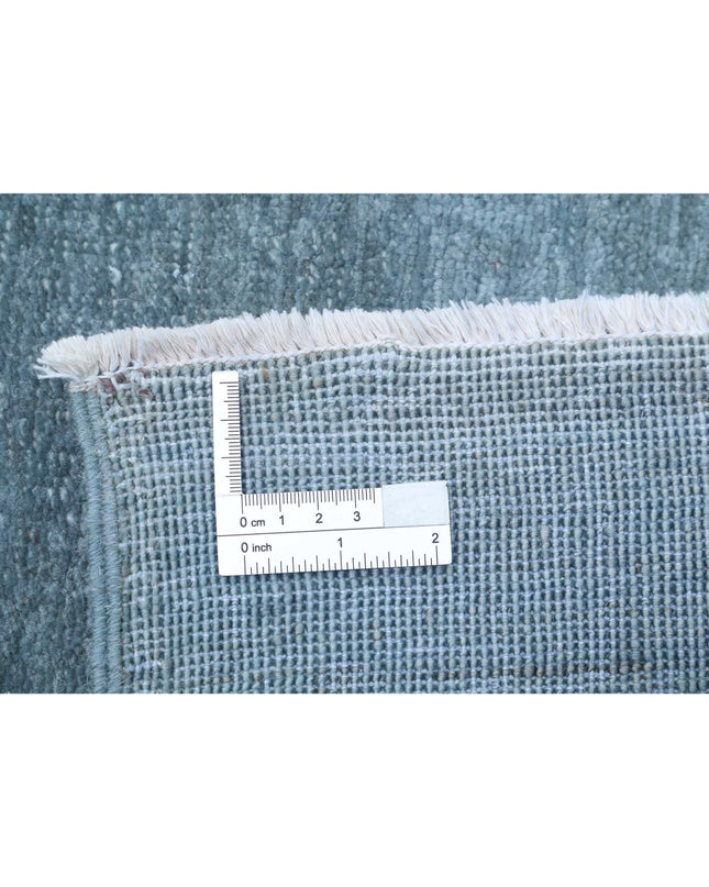 Overdye 5' 11" X 9' 5" Hand Knotted Wool Rug 5' 11" X 9' 5" (180 X 287) / Blue / Wool