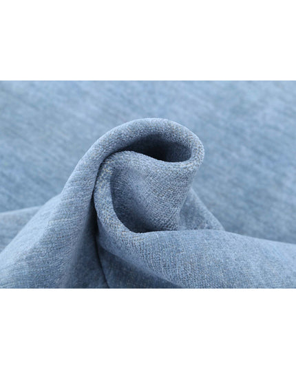 Overdye 6' 7" X 9' 10" Hand Knotted Wool Rug 6' 7" X 9' 10" (201 X 300) / Blue / Wool