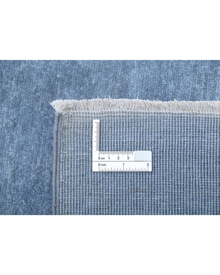 Overdye 6' 7" X 9' 10" Hand Knotted Wool Rug 6' 7" X 9' 10" (201 X 300) / Blue / Wool