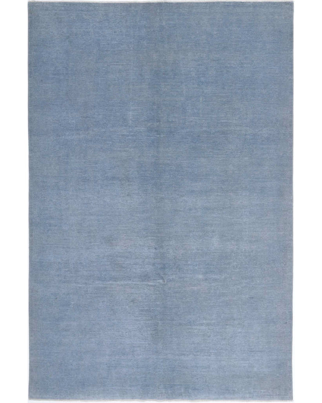 Overdye 6' 7" X 9' 10" Hand Knotted Wool Rug 6' 7" X 9' 10" (201 X 300) / Blue / Wool
