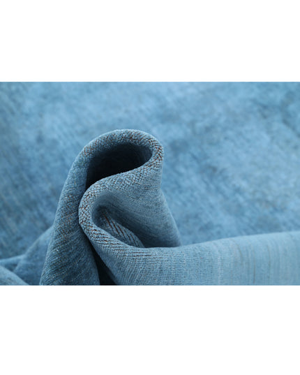 Overdye 7' 8" X 10' 1" Hand Knotted Wool Rug 7' 8" X 10' 1" (234 X 307) / Blue / Wool