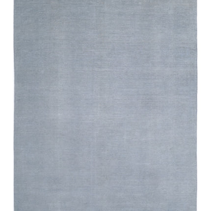 Overdye 9' 0" X 12' 3" Hand Knotted Wool Rug 9' 0" X 12' 3" (274 X 373) / Grey / Wool