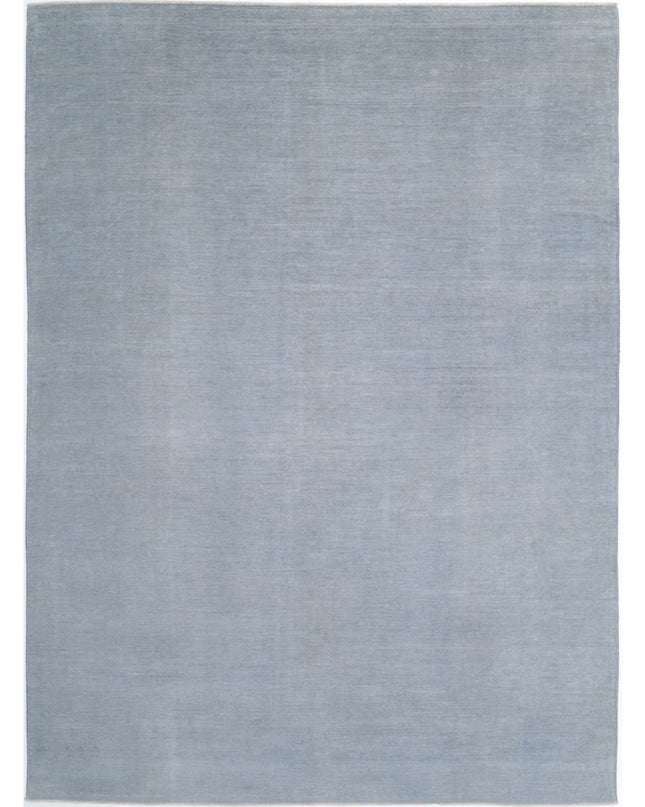 Overdye 9' 0" X 12' 3" Hand Knotted Wool Rug 9' 0" X 12' 3" (274 X 373) / Grey / Wool