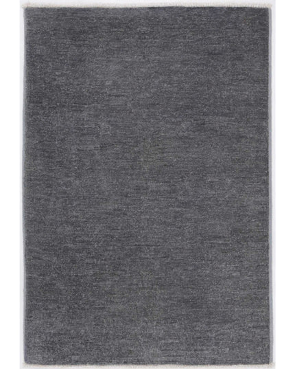 Overdye 2' 1" X 3' 1" Hand Knotted Wool Rug 2' 1" X 3' 1" (63 X 94) / Grey / Wool