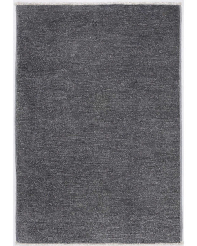 Overdye 2' 1" X 3' 1" Hand Knotted Wool Rug 2' 1" X 3' 1" (63 X 94) / Grey / Wool