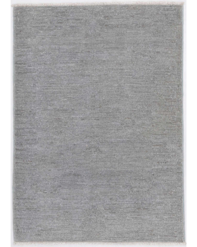 Overdye 2' 2" X 3' 1" Hand Knotted Wool Rug 2' 2" X 3' 1" (66 X 94) / Grey / Wool