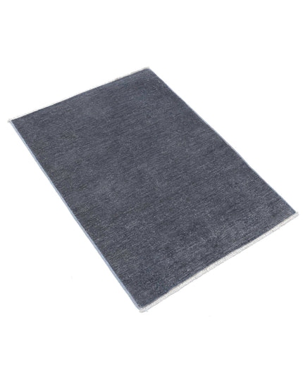 Overdye 2' 2" X 3' 1" Hand Knotted Wool Rug 2' 2" X 3' 1" (66 X 94) / Grey / Wool