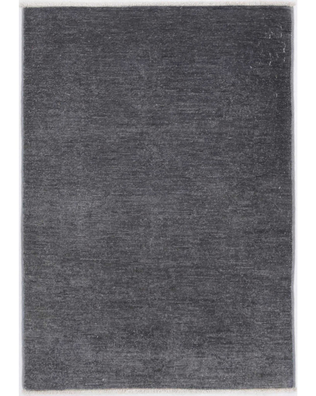 Overdye 2' 2" X 3' 1" Hand Knotted Wool Rug 2' 2" X 3' 1" (66 X 94) / Grey / Wool