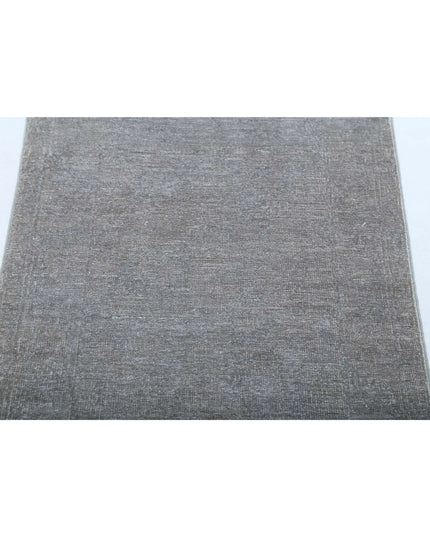 Overdye 2' 1" X 2' 9" Hand Knotted Wool Rug 2' 1" X 2' 9" (63 X 84) / Grey / Wool