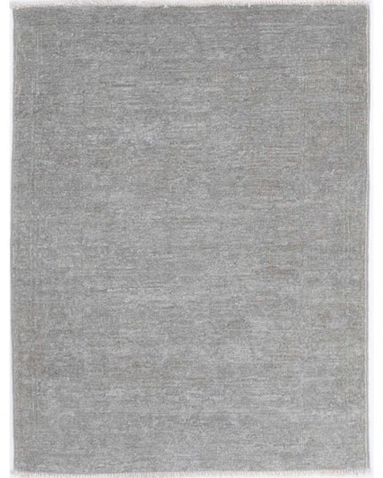 Overdye 2' 1" X 2' 9" Hand Knotted Wool Rug 2' 1" X 2' 9" (63 X 84) / Grey / Wool