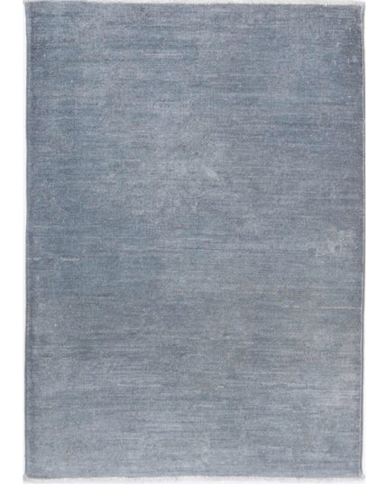 Overdye 2' 1" X 3' 1" Hand Knotted Wool Rug 2' 1" X 3' 1" (63 X 94) / Grey / Wool