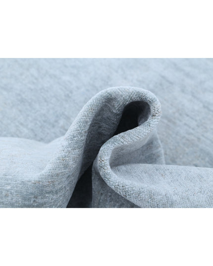 Overdye 4' 9" X 6' 8" Hand Knotted Wool Rug 4' 9" X 6' 8" (145 X 203) / Silver / Wool
