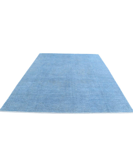 Overdye 7' 11" X 10' 3" Hand Knotted Wool Rug 7' 11" X 10' 3" (241 X 312) / Blue / Wool