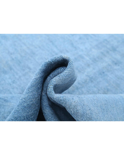 Overdye 7' 11" X 10' 3" Hand Knotted Wool Rug 7' 11" X 10' 3" (241 X 312) / Blue / Wool