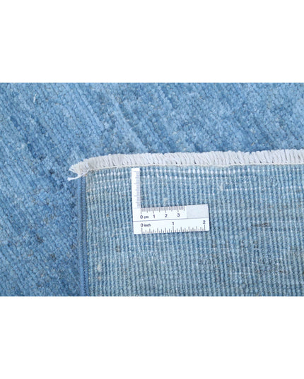 Overdye 7' 11" X 10' 3" Hand Knotted Wool Rug 7' 11" X 10' 3" (241 X 312) / Blue / Wool