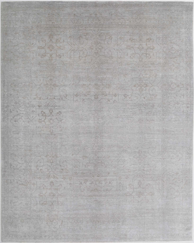Overdye 8' 11" X 11' 3" Hand Knotted Wool Rug 8' 11" X 11' 3" (272 X 343) / Grey / Wool