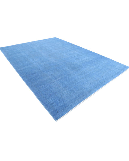 Overdye 8' 10" X 12' 1" Hand Knotted Wool Rug 8' 10" X 12' 1" (269 X 368) / Blue / Wool