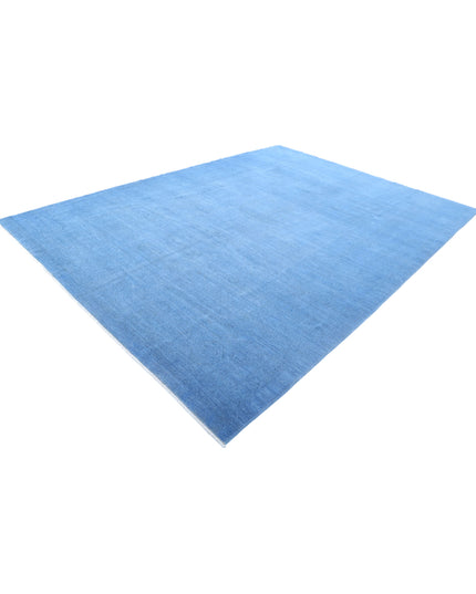 Overdye 8' 10" X 12' 1" Hand Knotted Wool Rug 8' 10" X 12' 1" (269 X 368) / Blue / Wool