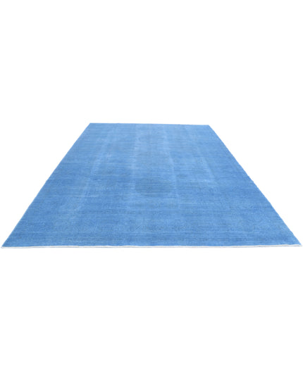 Overdye 8' 10" X 12' 1" Hand Knotted Wool Rug 8' 10" X 12' 1" (269 X 368) / Blue / Wool
