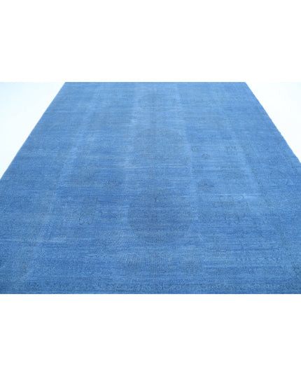 Overdye 8' 10" X 12' 1" Hand Knotted Wool Rug 8' 10" X 12' 1" (269 X 368) / Blue / Wool