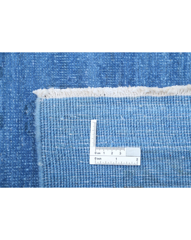 Overdye 8' 10" X 12' 1" Hand Knotted Wool Rug 8' 10" X 12' 1" (269 X 368) / Blue / Wool