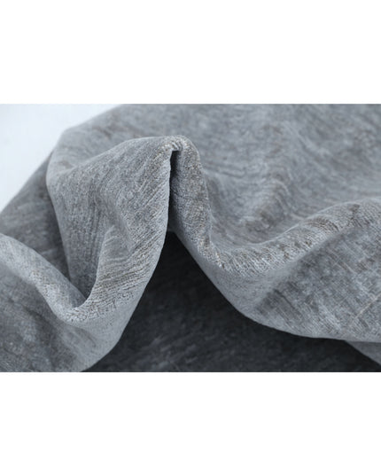 Overdye 3' 2" X 9' 4" Hand Knotted Wool Rug 3' 2" X 9' 4" (97 X 284) / Grey / Wool