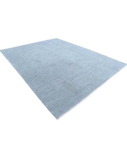 Overdye 9' 2" X 11' 10" Hand Knotted Wool Rug 9' 2" X 11' 10" (280 X 361) / Blue / Wool