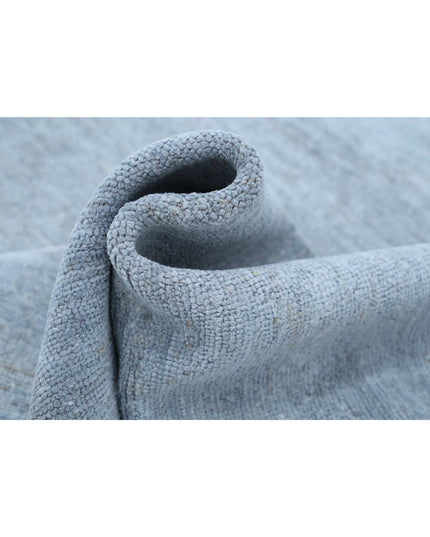 Overdye 9' 2" X 11' 10" Hand Knotted Wool Rug 9' 2" X 11' 10" (280 X 361) / Blue / Wool