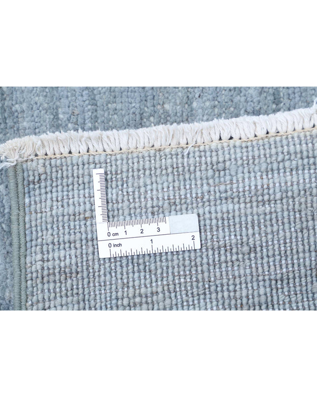 Overdye 9' 2" X 11' 10" Hand Knotted Wool Rug 9' 2" X 11' 10" (280 X 361) / Blue / Wool