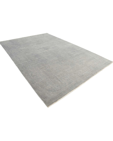 Overdye 8' 3" X 11' 9" Hand Knotted Wool Rug 8' 3" X 11' 9" (251 X 358) / Grey / Wool