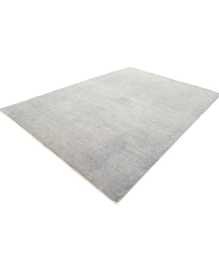 Overdye 8' 3" X 11' 9" Hand Knotted Wool Rug 8' 3" X 11' 9" (251 X 358) / Grey / Wool