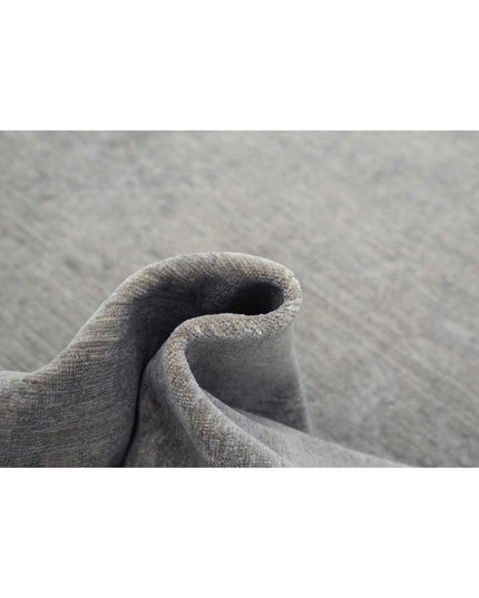 Overdye 8' 3" X 11' 9" Hand Knotted Wool Rug 8' 3" X 11' 9" (251 X 358) / Grey / Wool