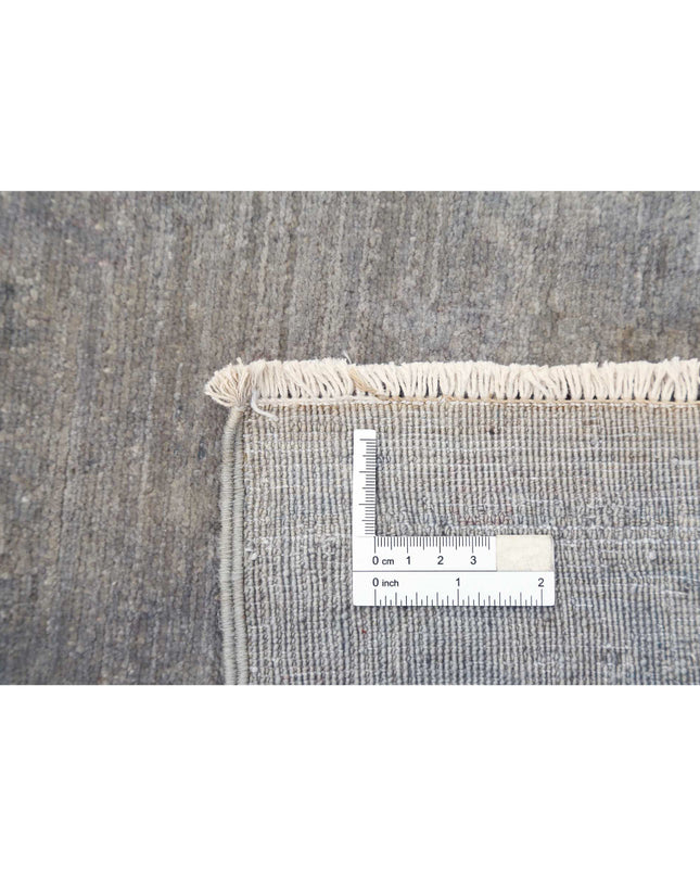 Overdye 8' 3" X 11' 9" Hand Knotted Wool Rug 8' 3" X 11' 9" (251 X 358) / Grey / Wool